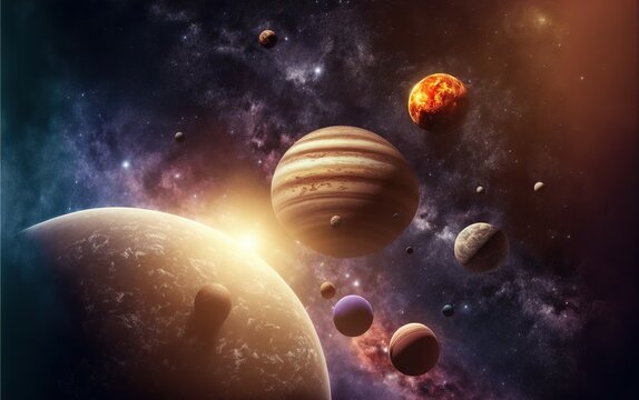 High resolution images of fictional planets. © sadib