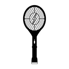 Electric mosquito swatter icon, vector illustration in trendy style, isolated on white background. Editable graphic resources for many purposes. Mosquito electric racket icon.