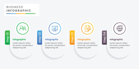 Business concept infographic template design