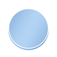 banner circle frame and speech