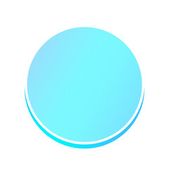 banner circle frame and speech