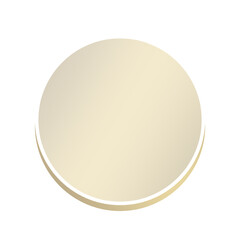 banner circle frame and speech