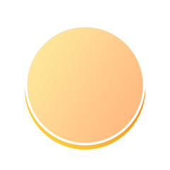 banner circle frame and speech