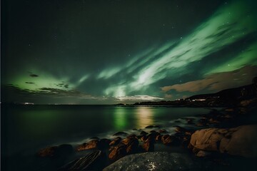 Fototapeta na wymiar Capturing the Magic of the Northern Light
