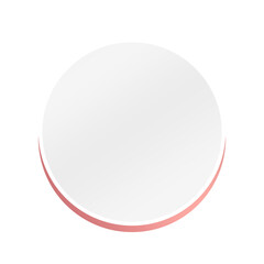 banner circle frame and speech