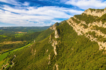 Fototapeta na wymiar Aerial views from the Queralt mountains - 4