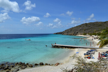 Fototapeta premium the beautiful beaches of the island of Curaçao in the caribbean sea