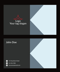 Fototapeta premium Modern creative corporate business card