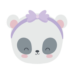 Fototapeta premium panda female head