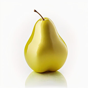 Perfectly shaped pear, ai generated