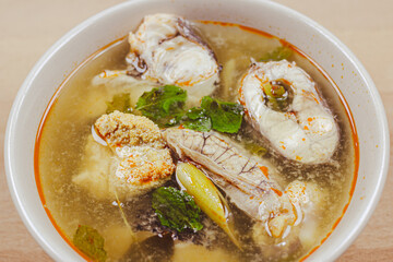 Tom Yum Soup with Fish Roe