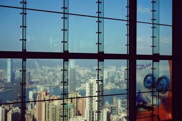 reflections in the windows