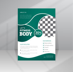 Modern Gym and Body Fitness agency template design