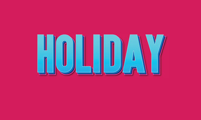 holiday editable text effect vector logo 