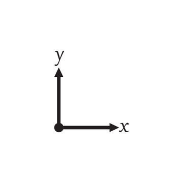 abscissa ordinate icon symbol sign vector