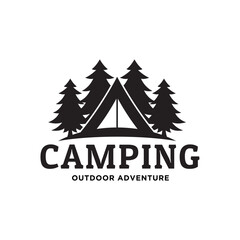 Obraz premium tent camping logo vector. camping, adventure logo vector