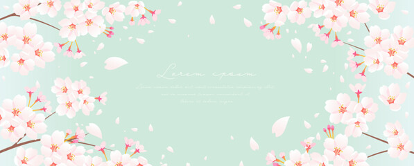 春が待ち遠しい桜の背景 © fromage