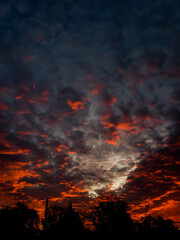 Atardecer en la ciudad de Santa Rosa La Pampa Argentina