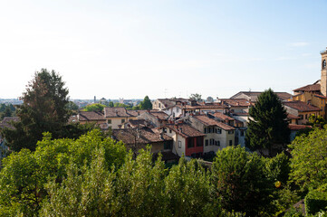 Fototapeta na wymiar The city of Bergamo in Italy