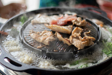  roast pork on electric stove