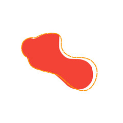 Abstract blob line