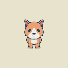 Cute Dog Vector