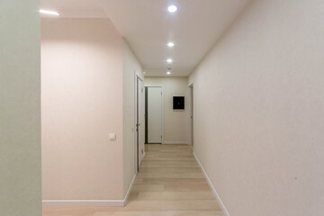 Bright interior in minimalism style