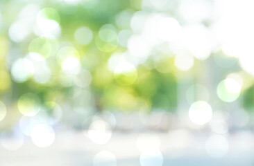 Abstract bokeh green background blur