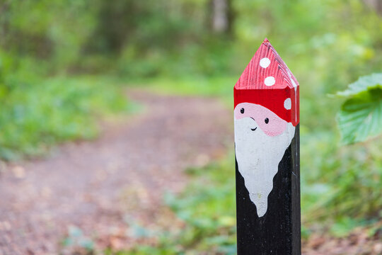 Gnome trail in realm of leprechauns in Eext municipality Aa en Hunze in Drenthe the Netherlands