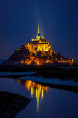 The Mont Saint Michel in the Normandy France