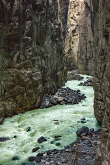 Obraz premium Glacier Canyon in Grindelwald, Swiss