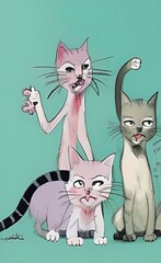  Picture of strange cats
