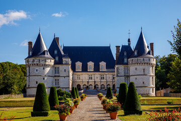 Fototapeta na wymiar The Castle of Mesnieres en Bray in the Normandy France