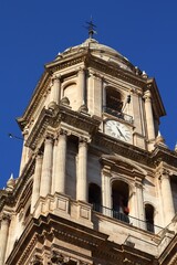 Fototapeta na wymiar Malaga Cathedral in Spain