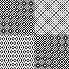 Rhombus seamless pattern. Simple vector geometric background.