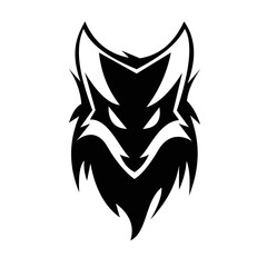 Fox silhouette logo symbol design illustration. Clean logo mark design. Illustration for personal or commercial business branding.