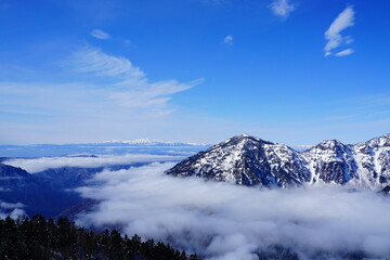 Obraz na płótnie Canvas 雪山と雲海