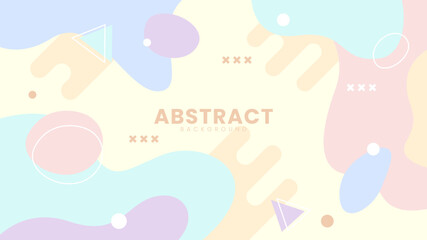 Abstract background with pastel color and simple geometric shapes. Suitable for banners, posters, flyers, brochures or presentation backgrounds