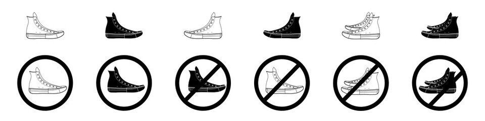 footwear sneakers without shoes wardrobe walking sign