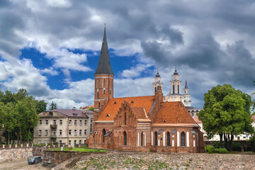 Fototapeta na wymiar Church of Vytautas the Great, Kaunas, Lithuania