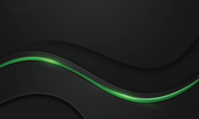 black and green background. vector illustration