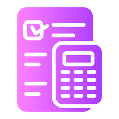 accounting gradient icon