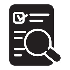 audit glyph icon