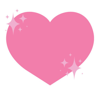 shiny pink heart