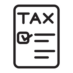 tax line icon