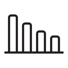 bar chart line icon