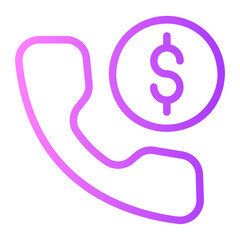 phone call gradient icon