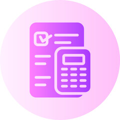 accounting gradient icon