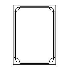 Certificate line frame border