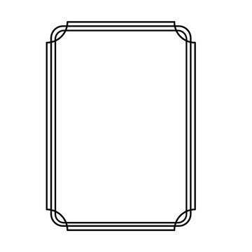 Certificate line frame border